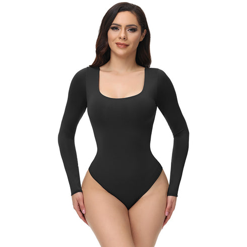 Seamless Bodysuit Shapewear Nude Bodysuit Training Clothes - ROUTINE FASHION