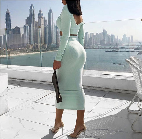 Waist wrap skirt suit - ROUTINE FASHION