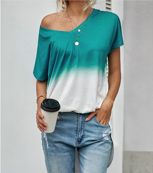 Women's blouse with gradient print - ROUTINE FASHION