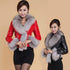 Best-selling Autumn  Winter Jacket Woman Fur Coat Fashion  Fox Fur Collar Women Coat Slim Short PU Leather Coat - ROUTINE FASHION