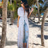 Women Crochet Beach Knitted Beach Cover Up Dress Tunic Long - ROUTINE FASHION