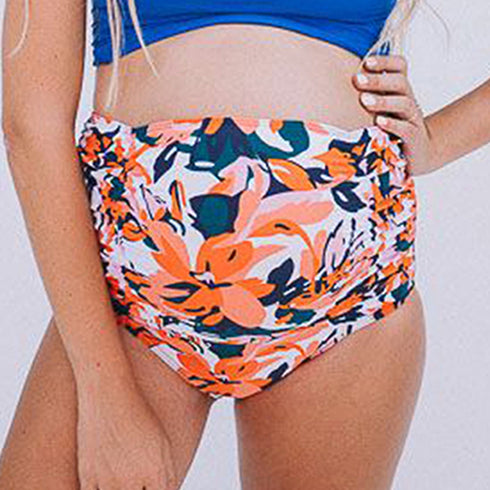 Printed pregnant women split swimsuit - ROUTINE FASHION