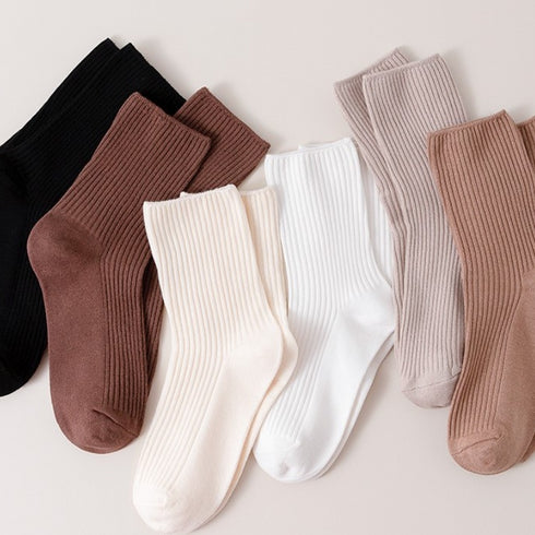 Khaki Socks For Women In Spring And Autumn - ROUTINE FASHION