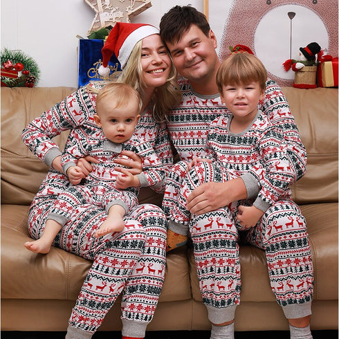 Christmas Pajamas Family Matching New Year Father Mother Kids Baby Look Clothes Set Dad Mom And Daughter Son Pyjamas Outfit - ROUTINE FASHION