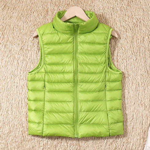 Lightweight down jacket women's Vest Short Size Large - ROUTINE FASHION