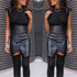 Fashion slit leather skirt - ROUTINE FASHION