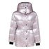Winter Jacket Thick Mid-length Waist White Duck Down Jackets Slim Belt Silver Shiny Parka Women Coat - ROUTINE FASHION