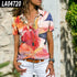 Floral Print Loose Short Sleeve Blouse - ROUTINE FASHION