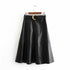Belted faux leather skirt - ROUTINE FASHION