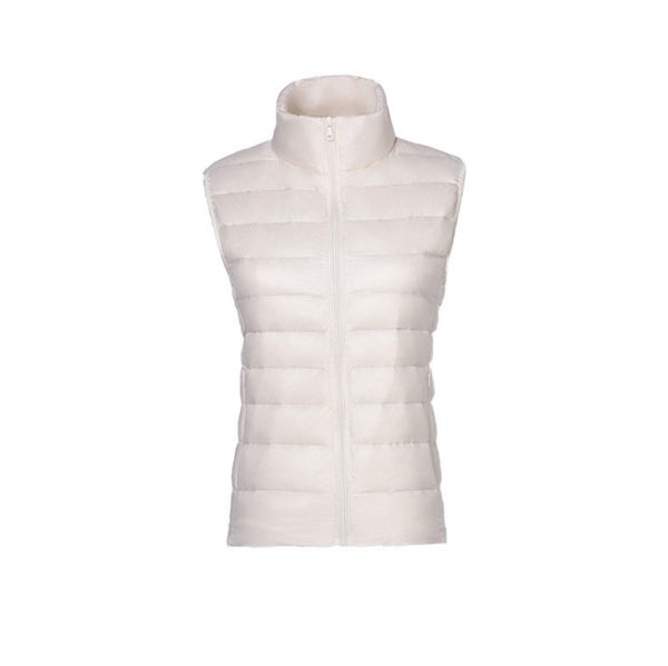 Stand-up Collar Lightweight Down Jacket Women's Vest - ROUTINE FASHION