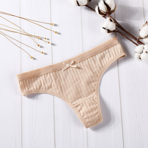 Women's cotton thong - ROUTINE FASHION