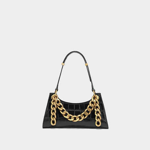 Chain leather shoulder bag - ROUTINE FASHION