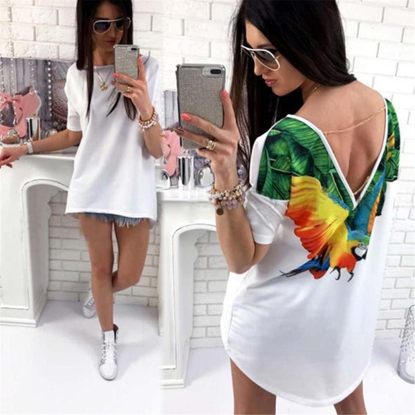 Mid-Length Dress T-Shirt Blouse - ROUTINE FASHION