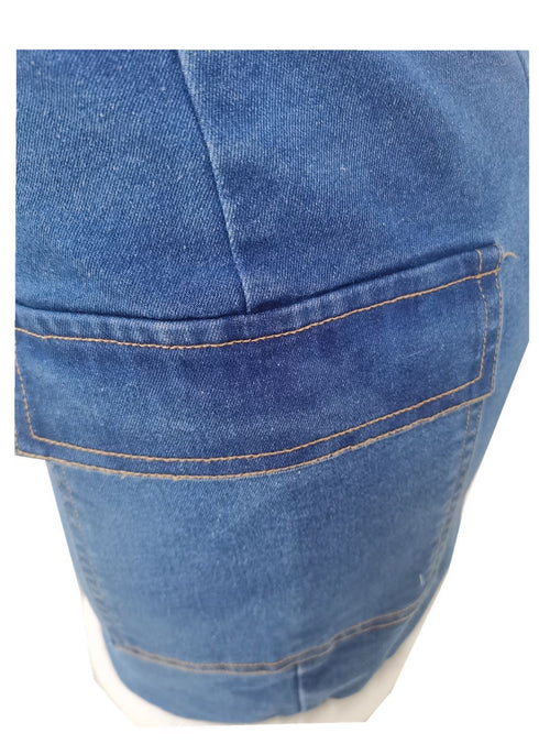 Denim Skirt Plush Denim Two-piece Suit - ROUTINE FASHION