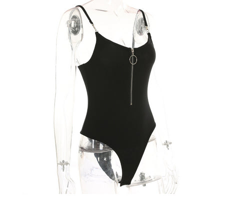 ZIPPER HOOKS BODYSUIT - ROUTINE FASHION