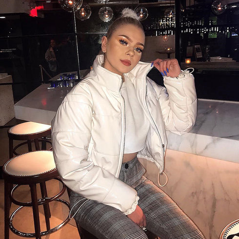 Short warm down jacket with drawstring - ROUTINE FASHION