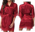 Sexy nightdress with ice silk bathrobe - ROUTINE FASHION