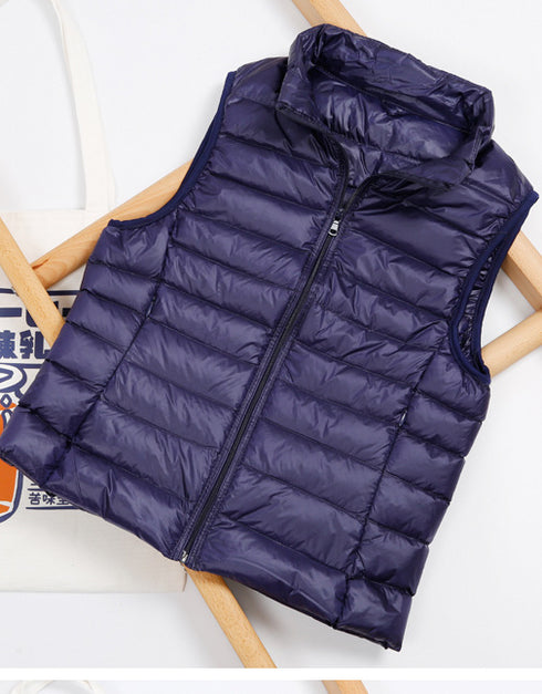 Lightweight down jacket women's Vest Short Size Large - ROUTINE FASHION