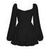 Women Jumpsuit Short Puff Sleeve Fashion Ruffle Shorts - ROUTINE FASHION