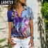 Floral Print Loose Short Sleeve Blouse - ROUTINE FASHION