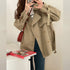 Khaki Trench Coat For Women British Style Small Short Thin Coat - ROUTINE FASHION