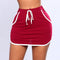 Elastic waist stripe stitching mini skirt - ROUTINE FASHION