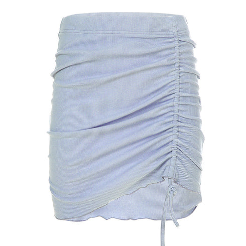 Drawstring pleated skirt - ROUTINE FASHION