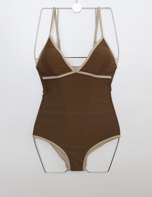 Simple One-piece Swimsuit Women Retro Hot Spring Swimsuit Women - ROUTINE FASHION