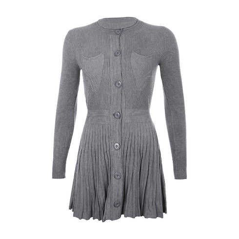 Knitted pleated dress - ROUTINE FASHION