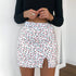 Floral split-fork skinny A-line skirt - ROUTINE FASHION
