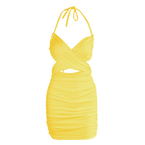 Halter lace wrap hip skirt - ROUTINE FASHION