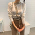 Colorblock Striped Sweater Cardigan Short Coat Women - ROUTINE FASHION
