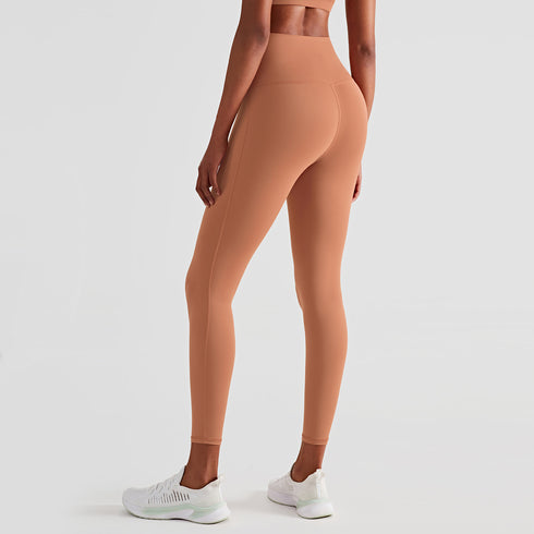 High-waisted Peach Buttocks Fitness Women Wearing Tights With Hips - ROUTINE FASHION