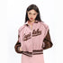 American Retro Contrast Letter Embroidery Loose Sports Bomber - ROUTINE FASHION