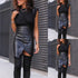 Fashion slit leather skirt - ROUTINE FASHION