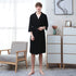 Women's Thin Couple's Nightgown Three Quarter Sleeve Bathrobe - ROUTINE FASHION