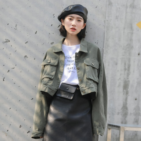 Design Small Short Denim Jacket Women Jacket - ROUTINE FASHION