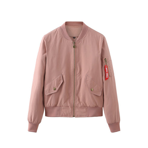 Women's Bomber Jacket Baseball Jacket Spring And Autumn - ROUTINE FASHION