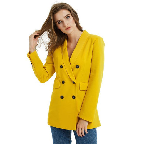 Suit Blazer Jacket For Women Long Coat Suits Office Ladies - ROUTINE FASHION