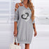 News Party Plus Size Vestidos Women Dresses Long Sleeve - ROUTINE FASHION