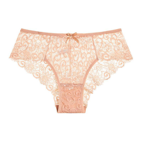 Sexy Mid-waist Lace Lace Women's Briefs For Women - ROUTINE FASHION