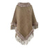 Ladies Fashion Knit Pullover Cape Coat - ROUTINE FASHION
