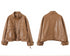 Women's Tooling Style Leather Jacket Jacket With Stand-up Collar - ROUTINE FASHION