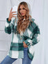 Women Cardigan Women's Plaid Woolen Coat - ROUTINE FASHION