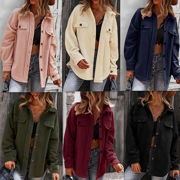 Fleece Jacket Light Weight Soft Top - ROUTINE FASHION