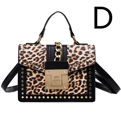 Leopard Print Small Square Bag Printed Lady Shoulder Bag Messenger Bag - ROUTINE FASHION