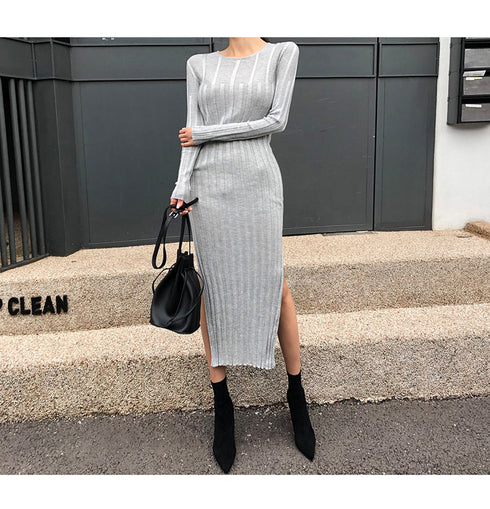 Women's sweater knitted dress - ROUTINE FASHION