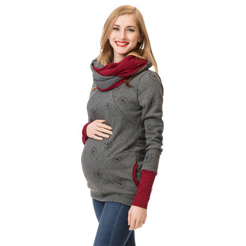 Sweatshirt Hoodie Women Long Sleeve Breastfeeding Shirt - ROUTINE FASHION
