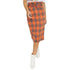 Plaid Midi Wild Belt A-line Skirt - ROUTINE FASHION