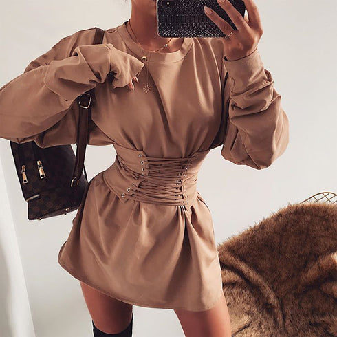 Long sleeve tunic dress - ROUTINE FASHION